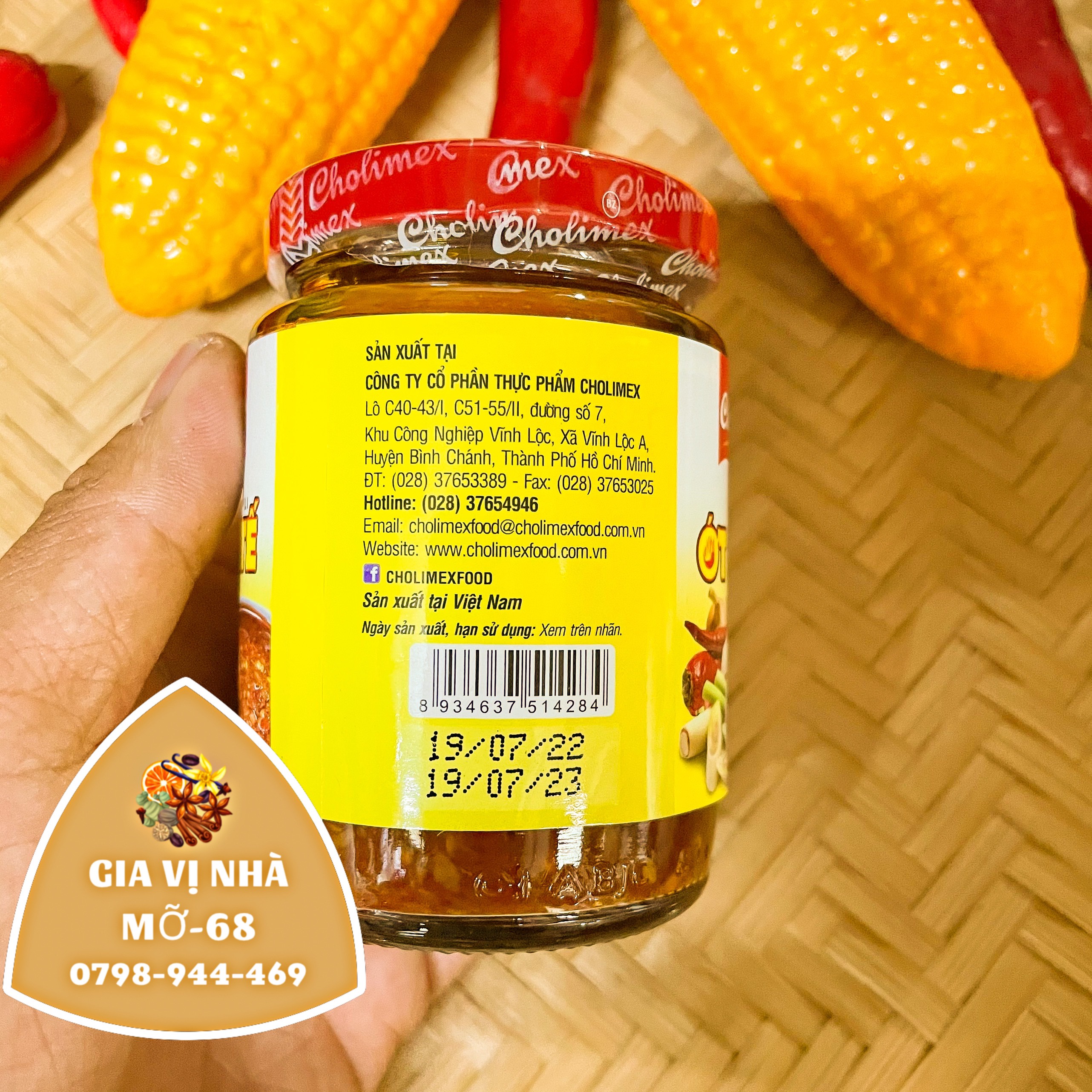 ỚT SA TẾ CHOLIMEX - HỦ 150GR