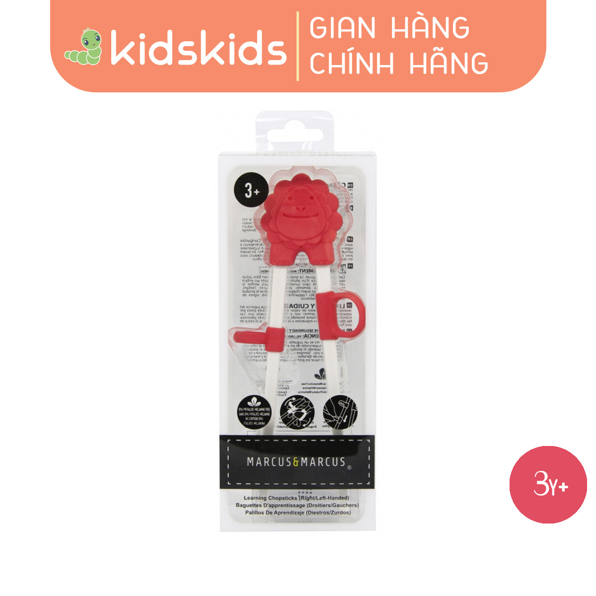 Đũa tập ăn cho bé Marcus & Marcus, từ 3 tuổi - Marcus