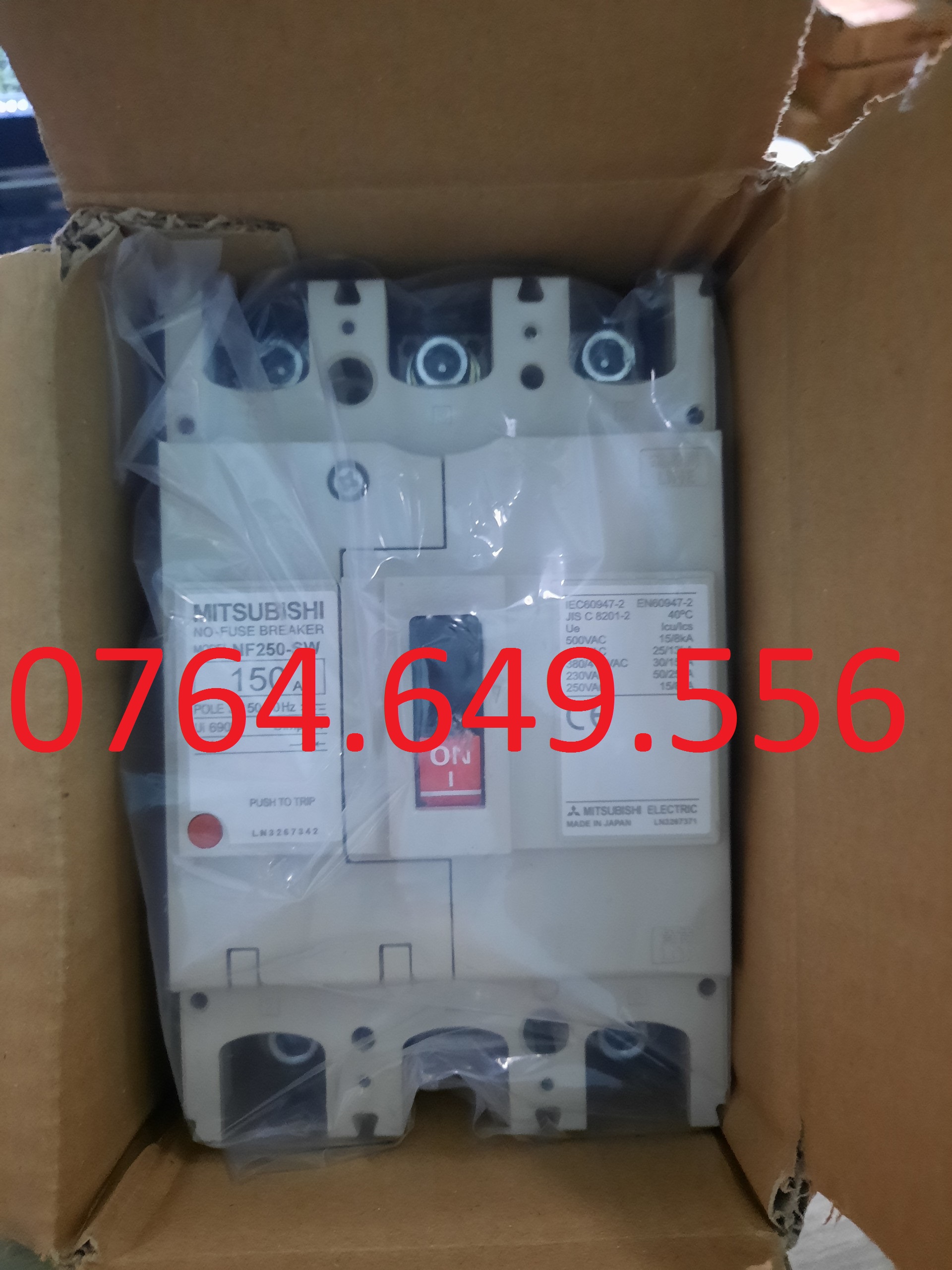 MCCB MITSUBISHI 150A MÀU ĐEN