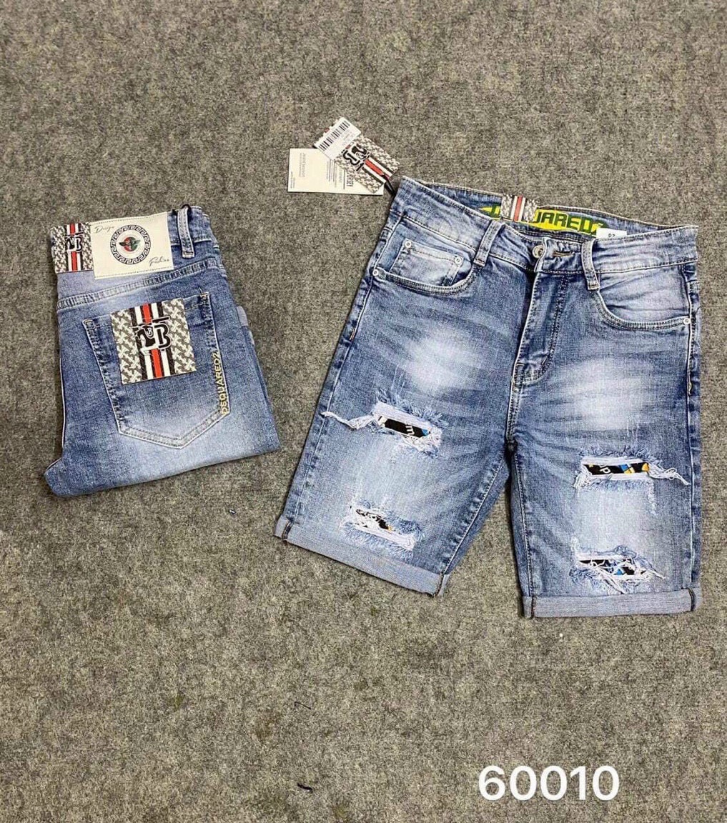 [HCM]Quần shor jean nam co giãn cao cấp - quần short jean nam phối rách hiện đại - quần short nam hàn quốc vải jean mềm co giãn tốt thiết kế đơn giãn hợp thời trang binstore94 bs60010