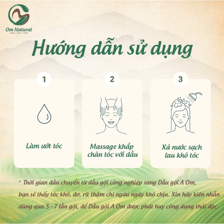 Dầu gội mọc tóc Mùi già OM Sapa 330ml