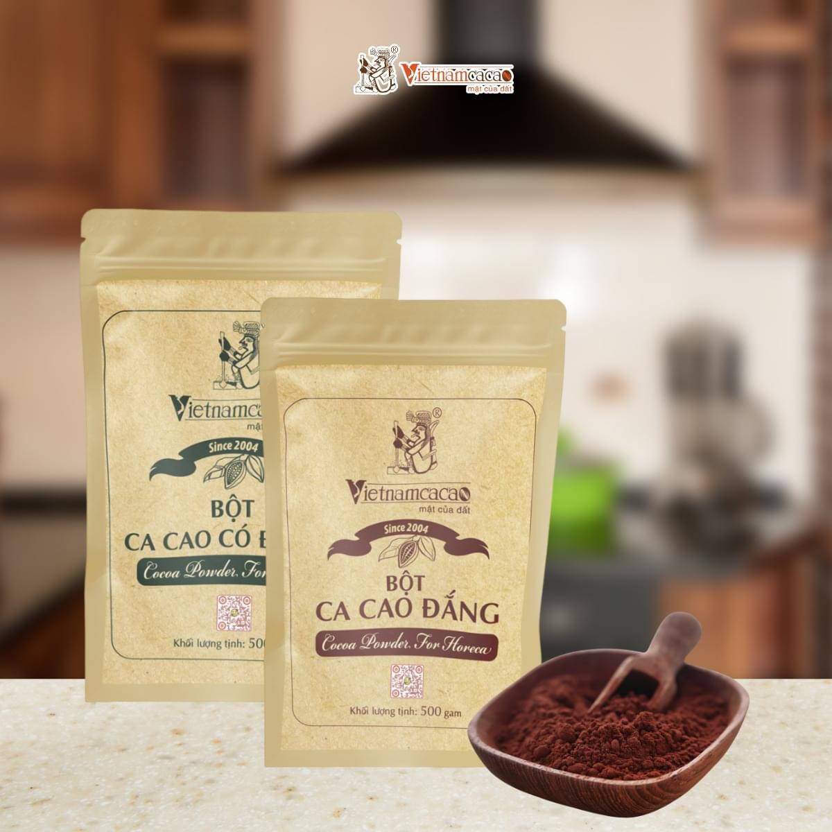 Bột cacao Vinacacao - Pha chế - túi 500g