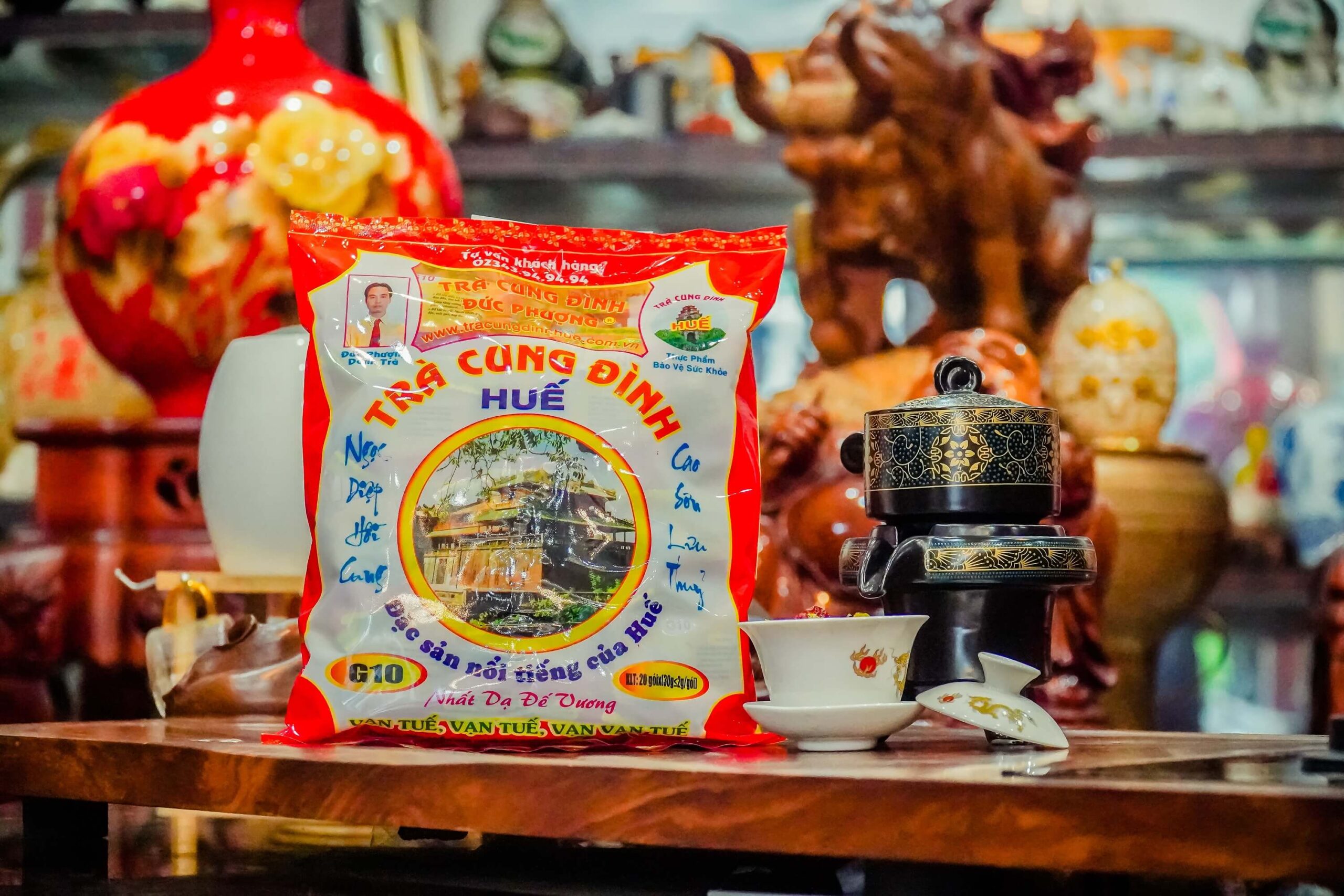 Đức Phượng Trà Cung Đình Huế G10 600g (20gói x 30g)