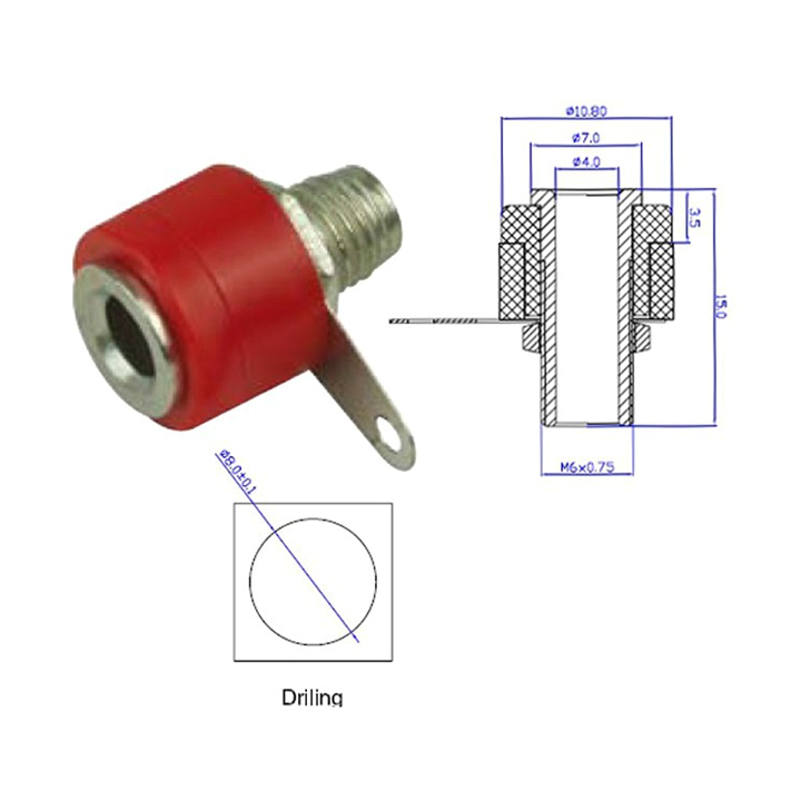 Combo Jack Bắp Chuối Cái Ngắn - Cặp Jack JS910 B-B Đỏ Đen
