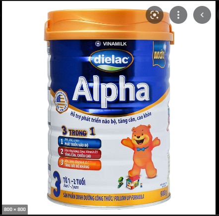Sữa bột Dielac Alpha 3 và 4 (900g)