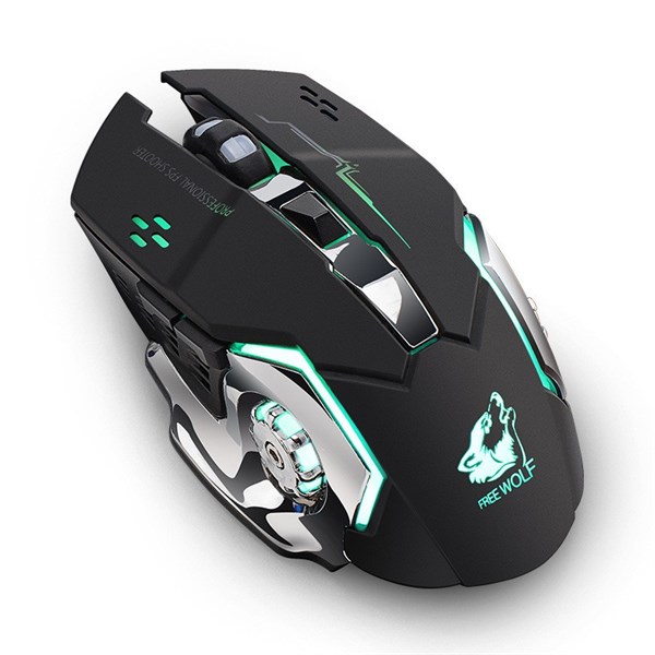 [HCM]Chuột Sạc không dây Free Wolf X8 Chuyên Gamer