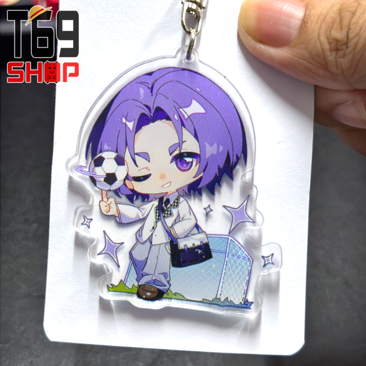 Móc khóa mica anime Blue Lock - Mẫu 2 (Loại cao cấp - Hình in ép giữa 2 mặt mica) [T69 Shop]