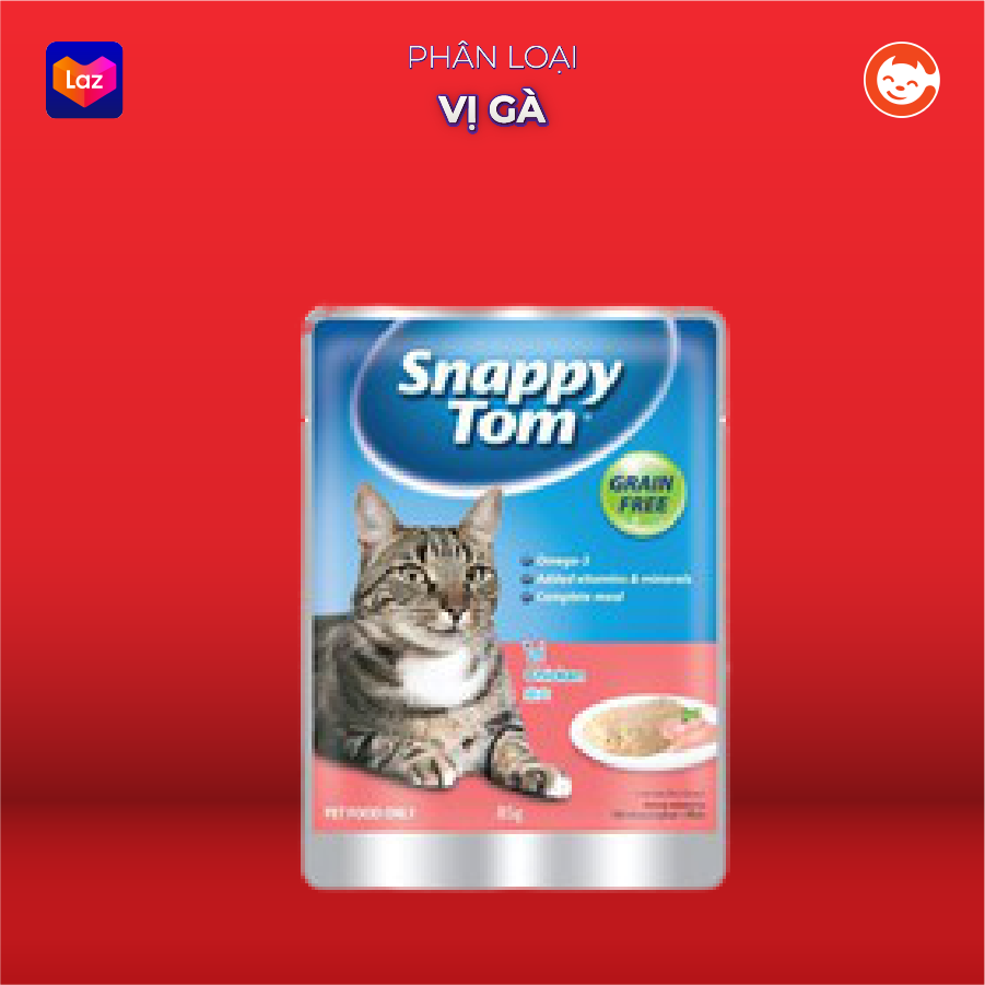 Pate Snappy Tom - Thức Ăn Cho Mèo - Gói 85g