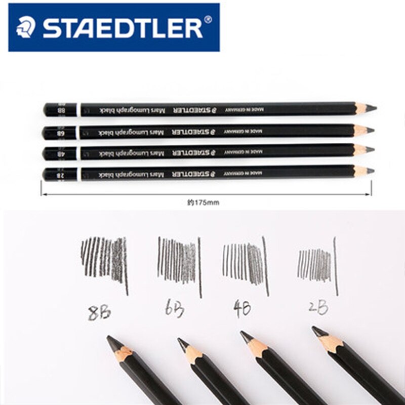 [HCM]BÚT CHÌ THAN ĐEN STAEDTLER (STAEDTLER MARS® LUMOGRAPH® BLACK 100B)