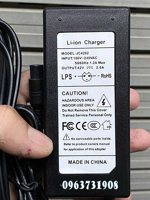 Cục sạc xe cân bằng 42V 2A