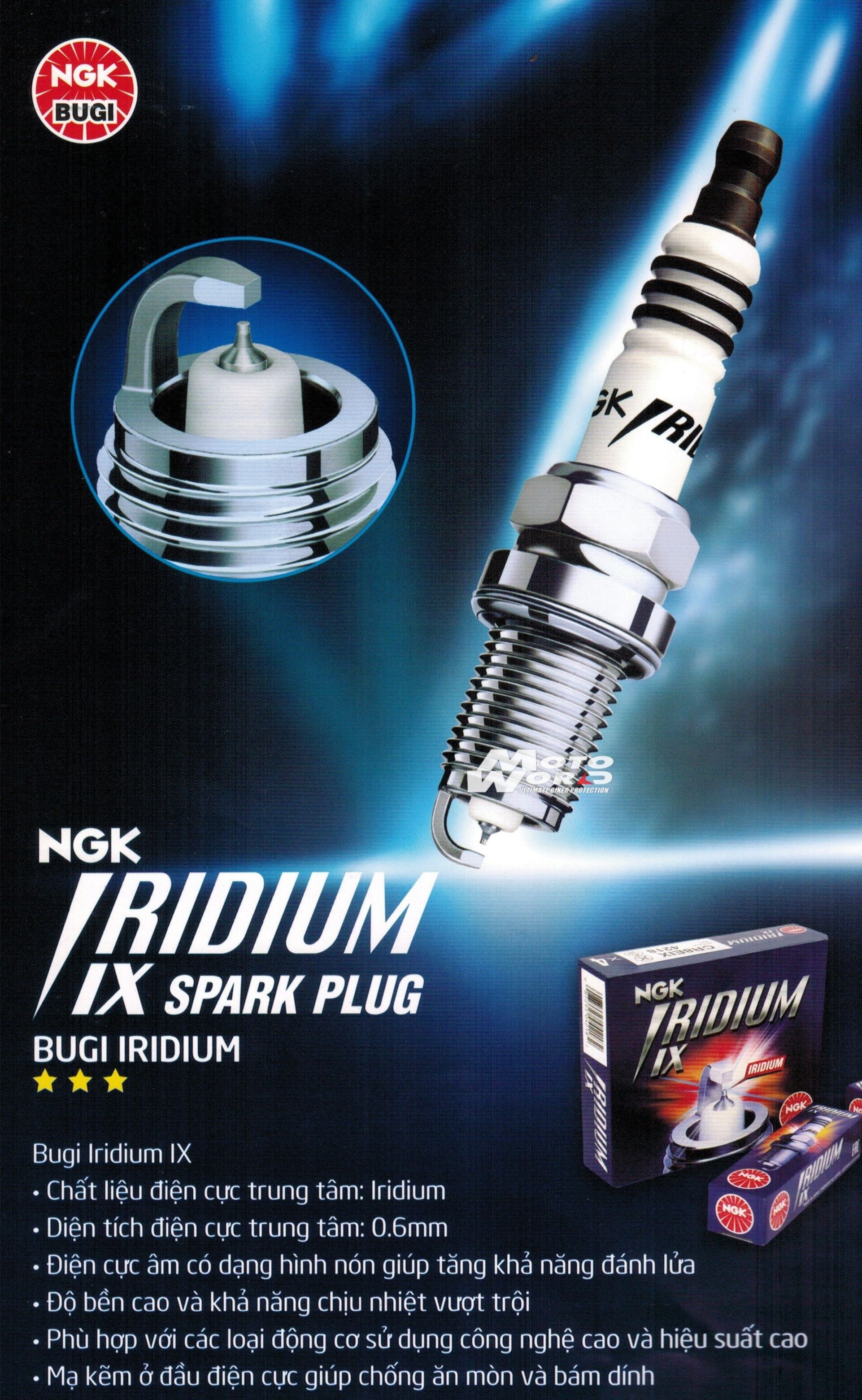 [Motoworld Phân Phối] Bugi NGK CR8EIX Iridium IX