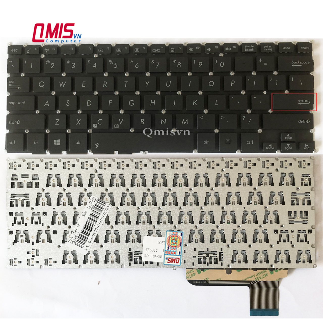 Bàn phím keyboard laptop asus eeebook e200 q200 s200 x201 x202 x205 t200