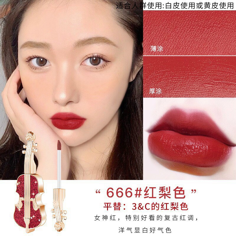 [HCM]Son kem Cây Đàn Đính Đá Soft Mist Velvet (Lẻ 1 Cây )