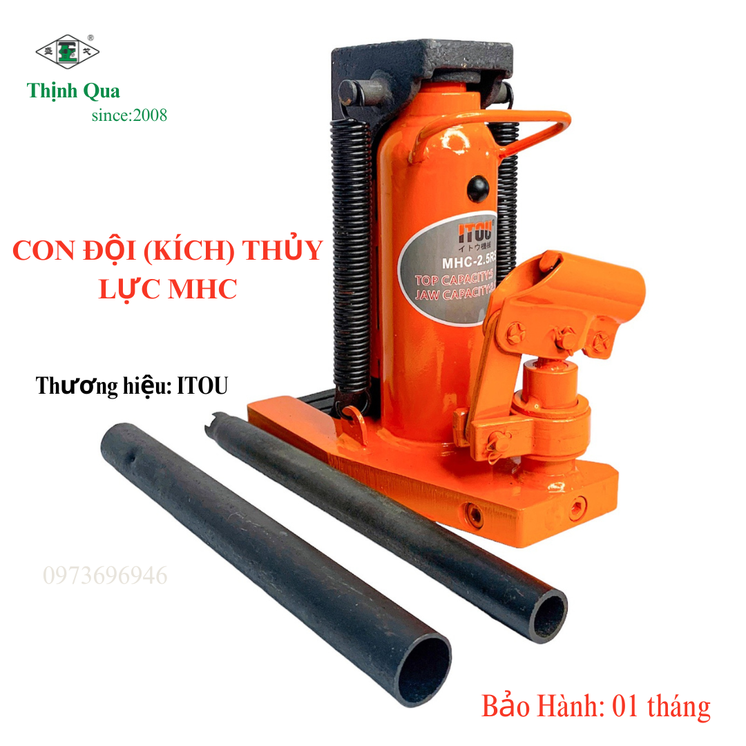 CON ĐỘI (KÍCH) THỦY LỰC MHC - 10 TẤN  ( TẢI TRỌNG MÓC 5 TẤN )