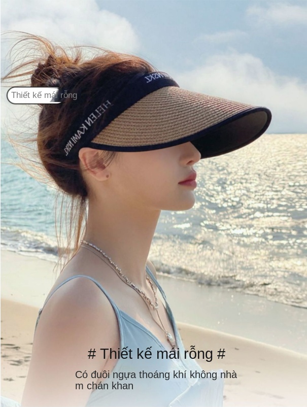 Nón chóp nữ, nón cói nửa đầu Hot Trend