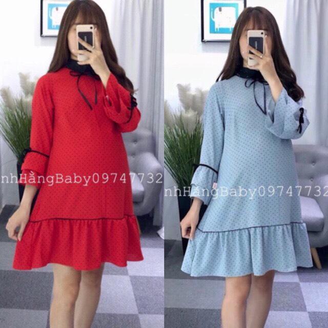 Váy bầu thu thiết kế đuôi cá