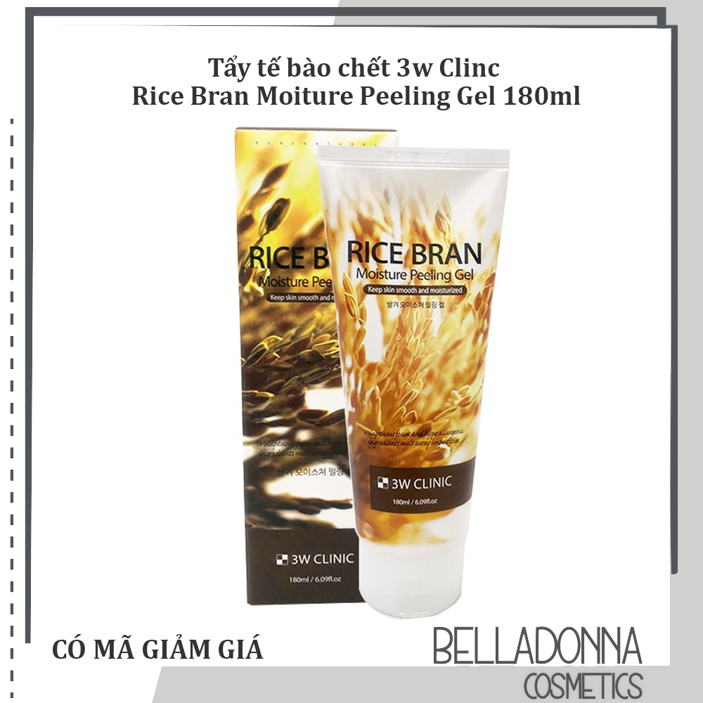 Tẩy tế bào chết 3w Clinic Rice Bran Moiture Peeling Gel 180ml