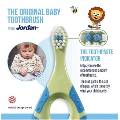 BÀN CHẢI ĐÁNH RĂNG CHO BÉ JORDAN STEP 1 VÀ STEP 2