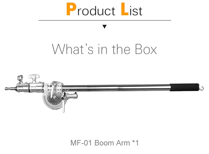 Tay boom đèn Inox MK MF-01 236cm