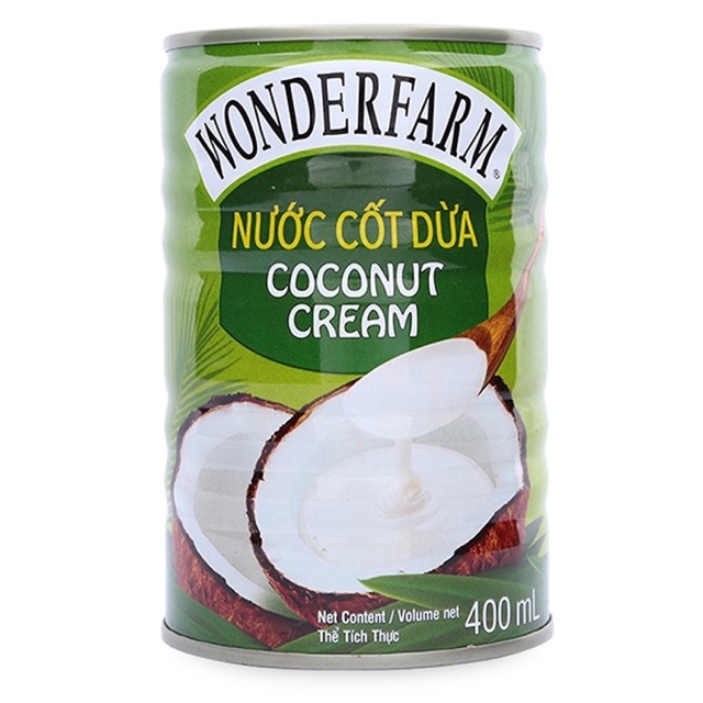 Nước cốt dừa wonderfarm keto lon 160ml