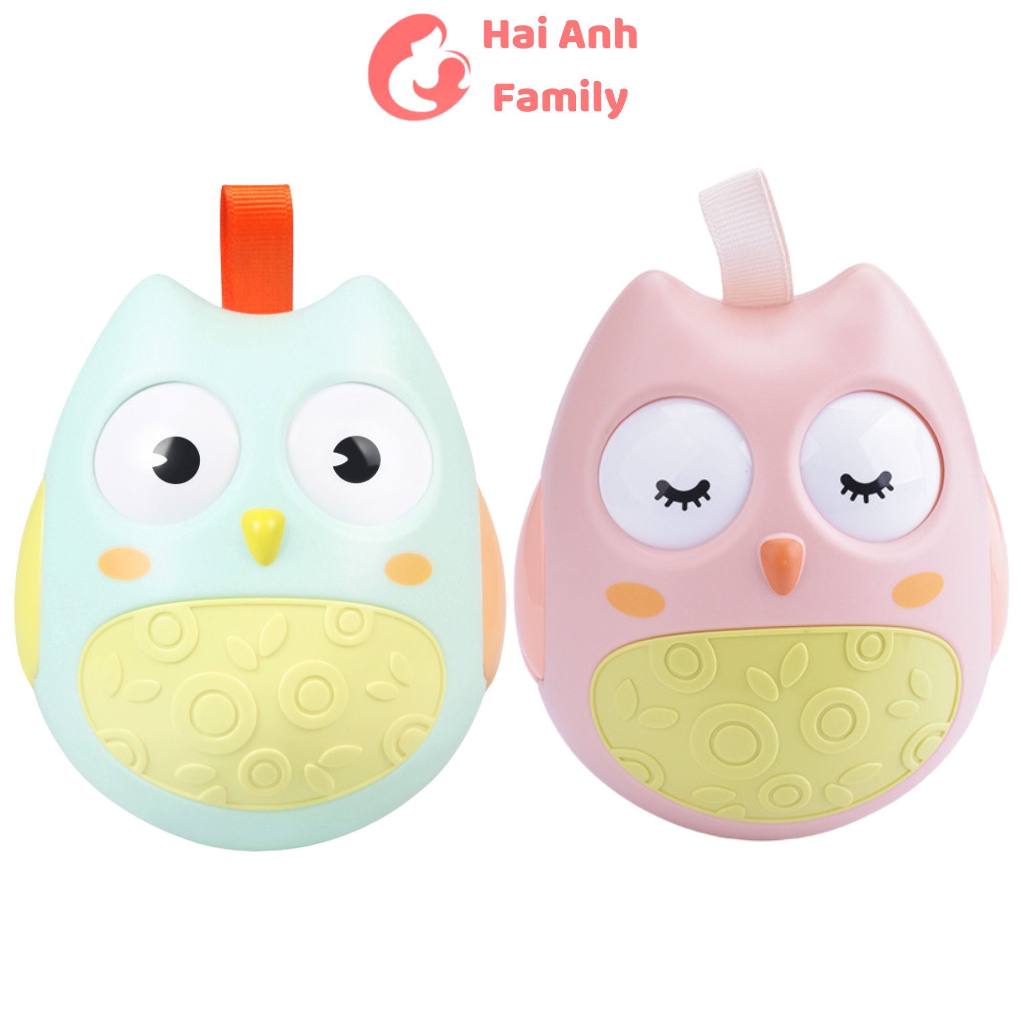 Đồ chơi lật đật cú giúp bé phát triển giác quan