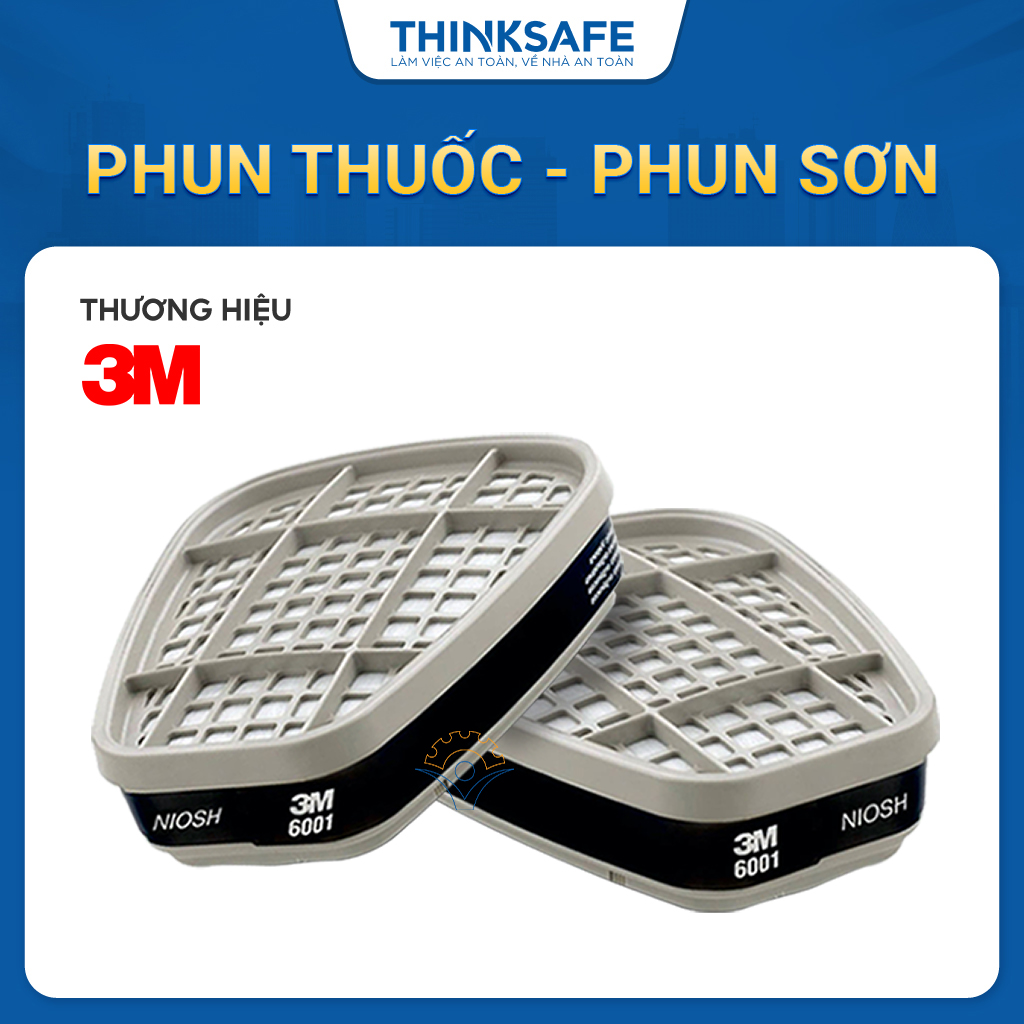 3M filter 6001 organic gas filter oil spray paint for respirator 3m 6200 mask 3m 7502-thinsafe