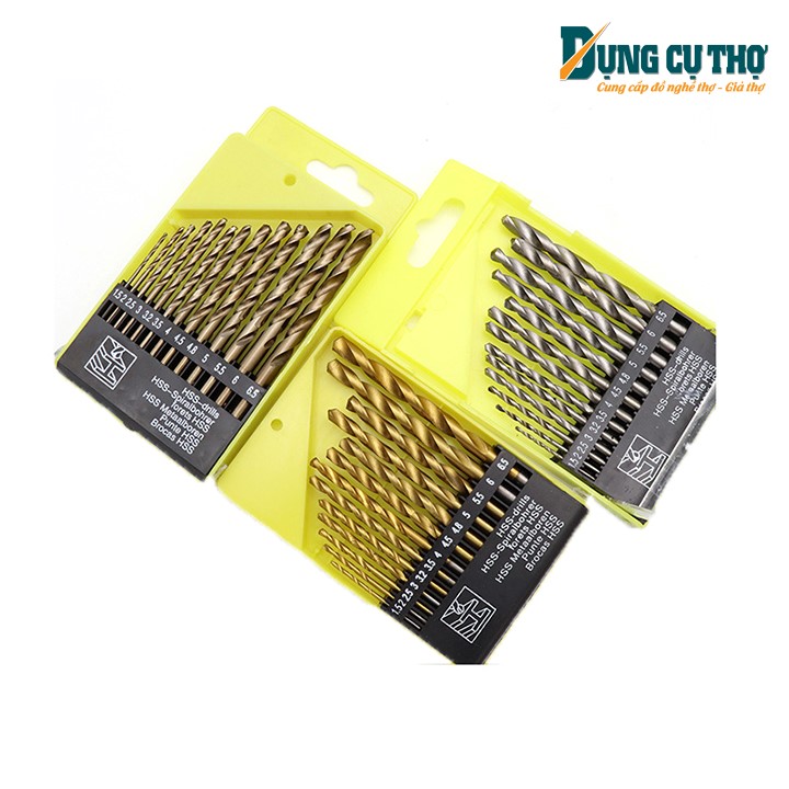 Bộ 13 mũi khoan gỗ thép HSS