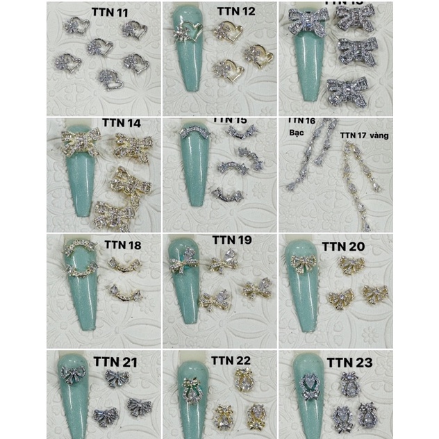 charm cao cấp phụ kiện nail mã 17 -29