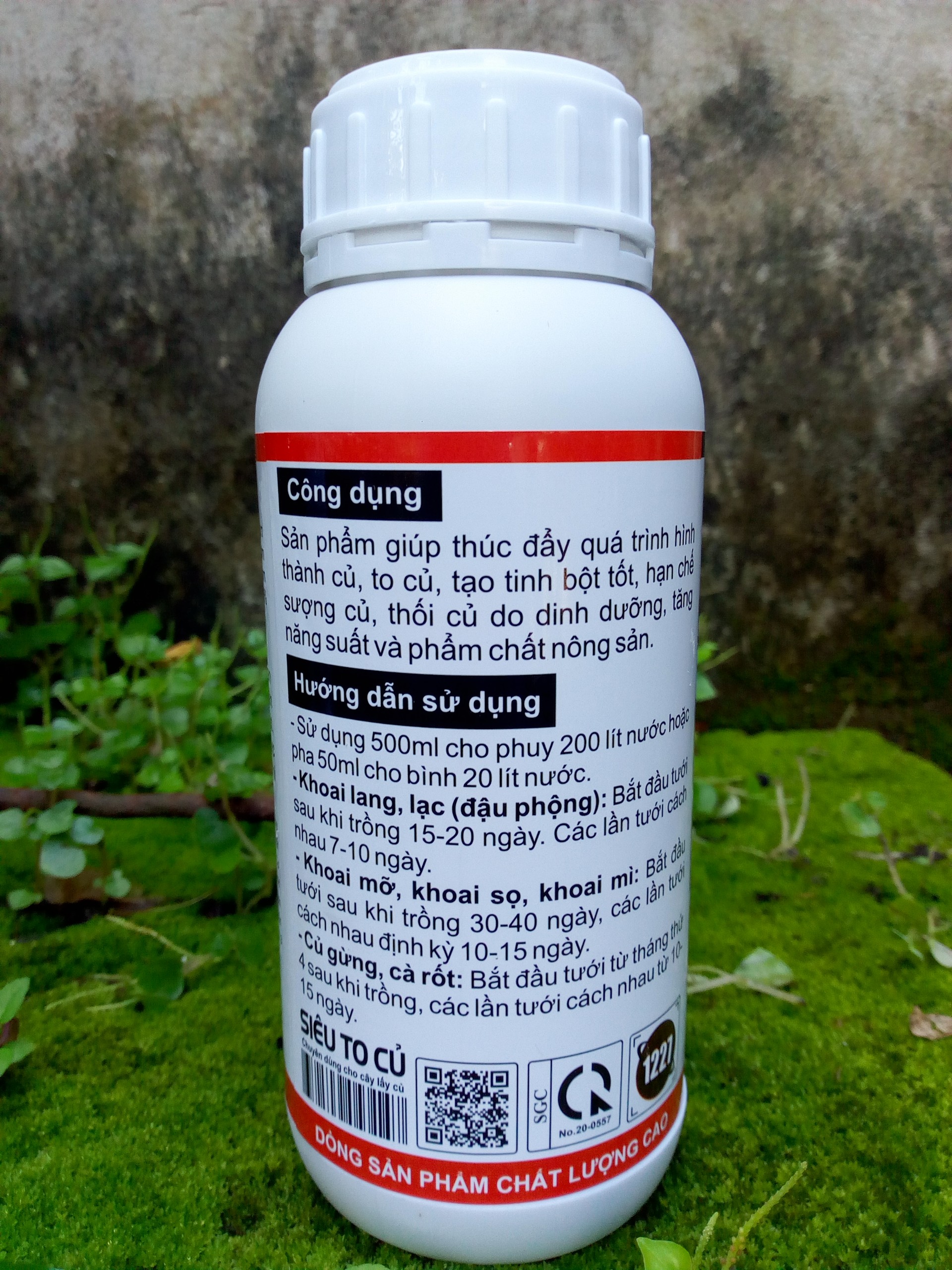 PHÂN BÓN DƯỠNG TO CỦ Chai 500ml