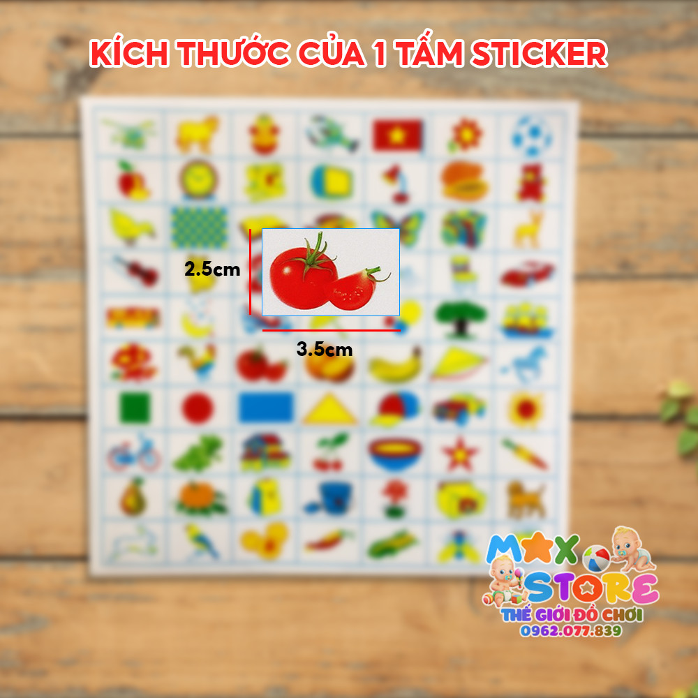 Tờ Sticker Bóc Dán 70 Kí Hiệu Trong Suốt Dán Đồ Dùng Ca Cốc ( 1 tấm)