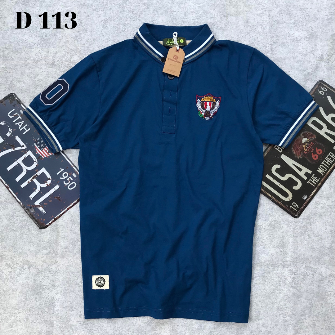Áo thun nam có cổ Thái Lan 100% cotton( hình thật )