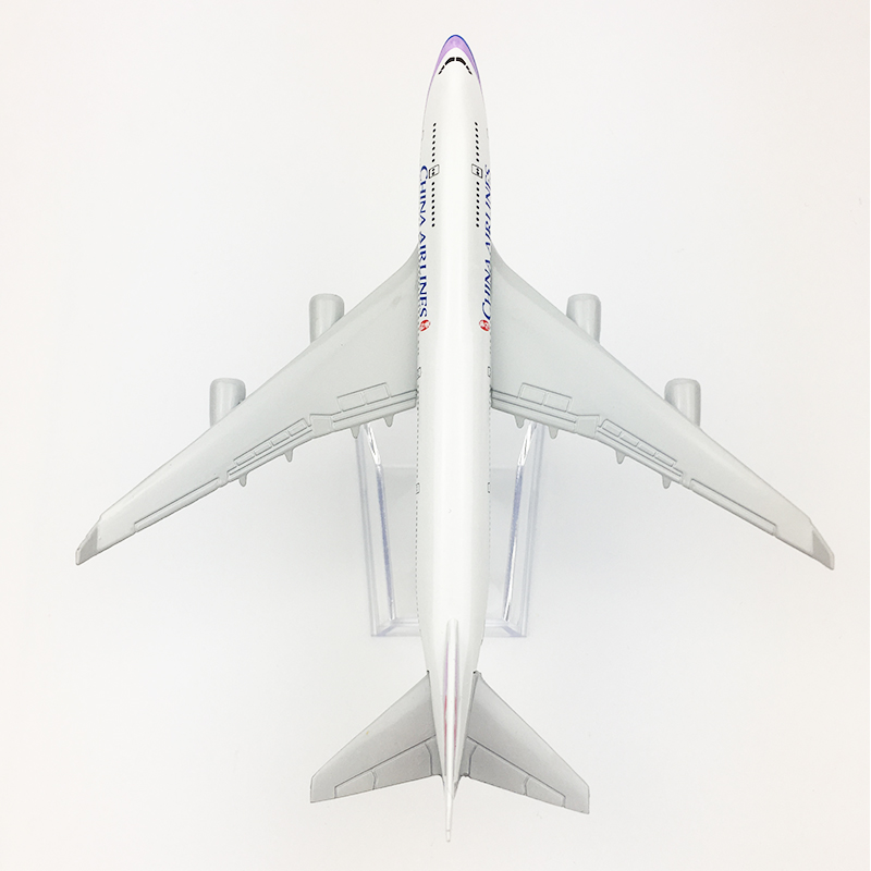 Mô hình máy bay China Boeing 747 16cm+đế trưng bày