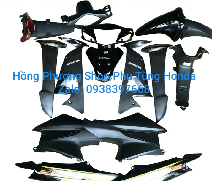[HCM]DÀN ÁO WAVE S100 MÀU ĐEN NHỰA ABS