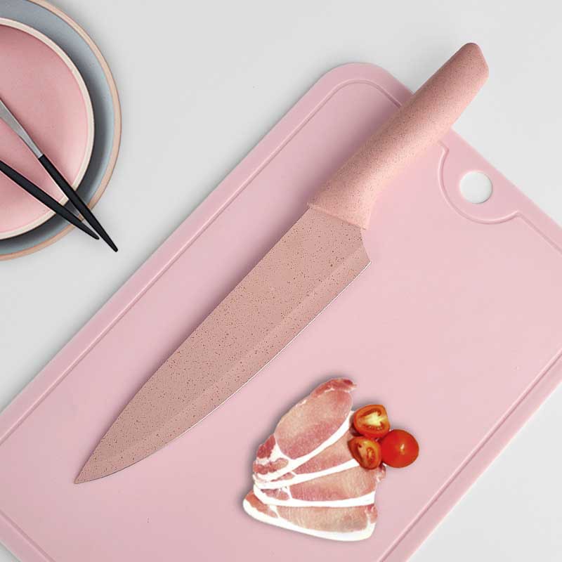 Bộ Dao Kéo Làm Bếp 6 Món Lúa Mạch (Màu Pastel) - Bộ Dao Làm Bếp Đa Năng