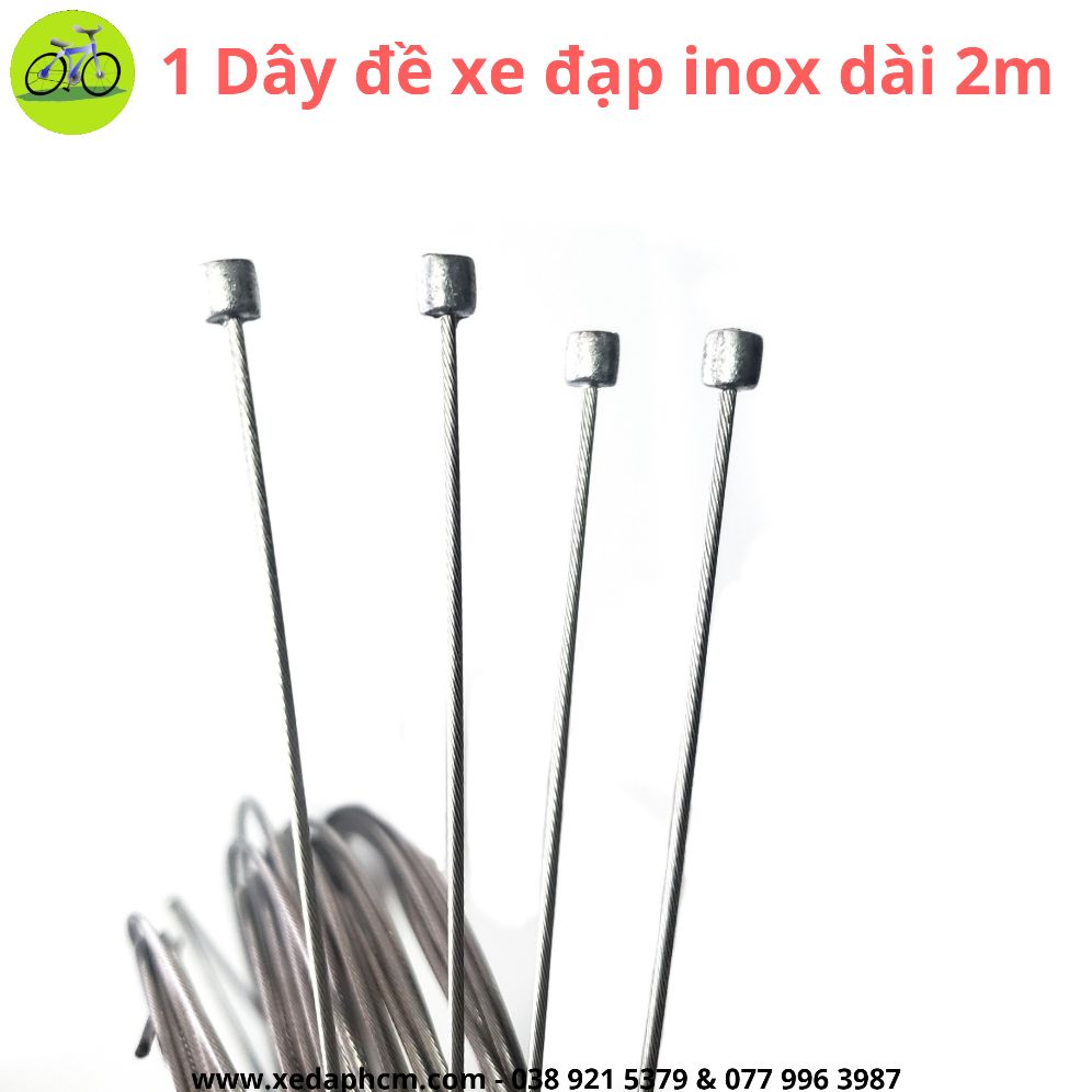 [HCM]Dây Đề Xe Đạp Inox Ruột Cáp Siêu Bền Không Dãn Cho Dây Cùi Đề Và Sang Đĩa