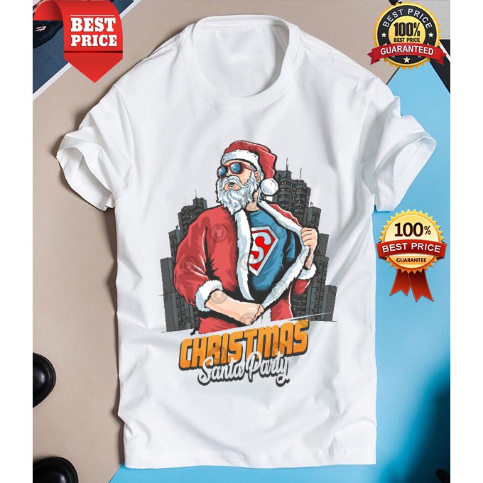 Áo thun ông già noel super man siêu độc | santa claus superman tshirt