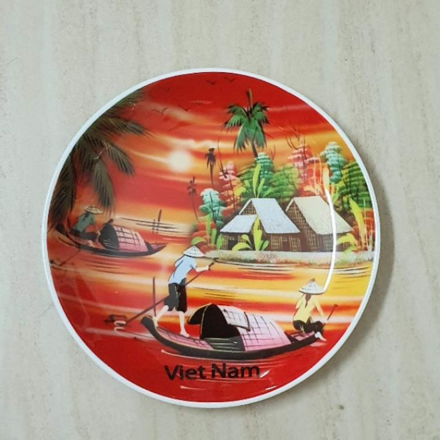 Đĩa Sứ Lưu Niệm In Làng Quê Việt Nam

(D=17cm)