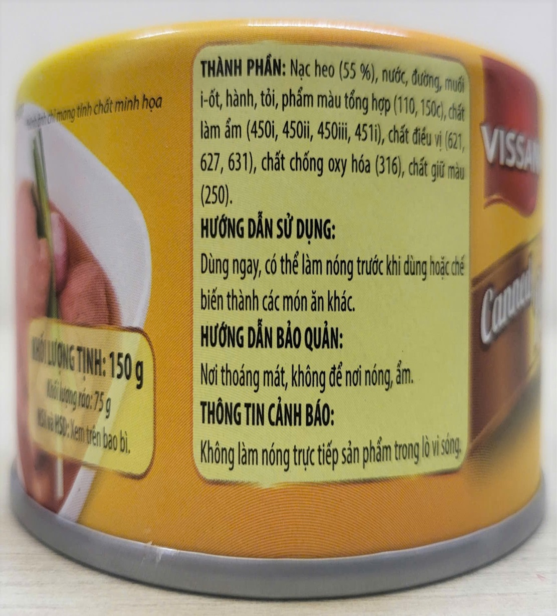 [Hộp 150g] THỊT HEO HẦM [VN] VISSAN Canned Pork