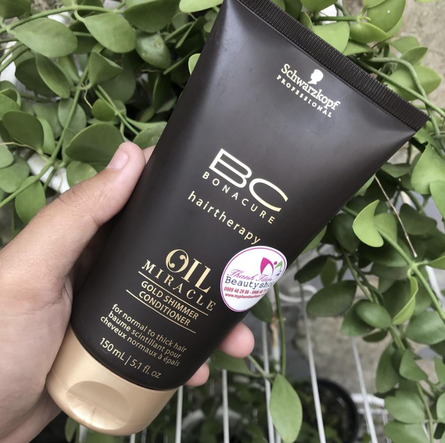 Dầu xả dưỡng tóc 150ml - Schwarzkopf BC Oil Miracle Gold