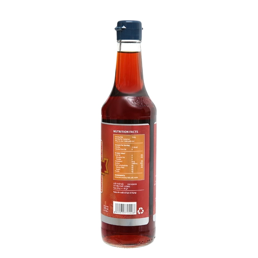 ( KÈM THÙNG XỐP)Nước mắm Hạnh Phúc 40 độ đạm chai 500ml