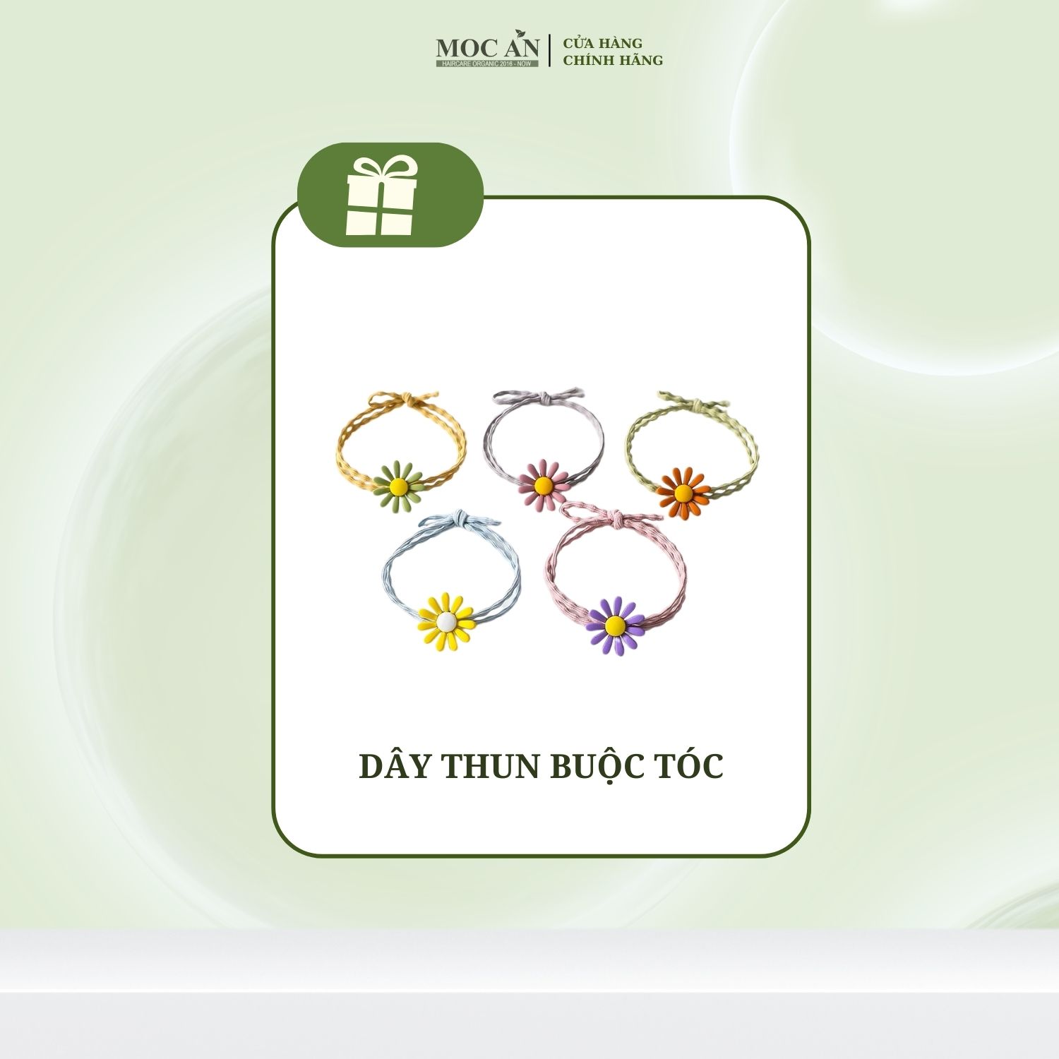 [DBT] Dây Thun Buộc Tóc 3 Dây Hạt Trân Châu Trắng/ Bông Hoa Ngẫu Nhiên Women Nữ Dây Cột Tóc Chun Voi