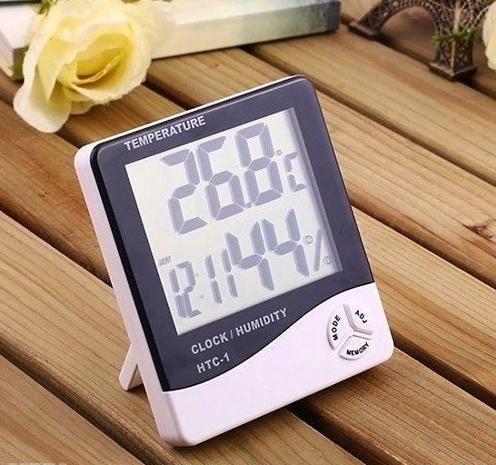 Máy Đo Nhiệt Độ Độ Ẩm Không Khí Trong Phòng cho bé sơ sinh,và cả người lớn theo giỏi thời tiết HTC-1