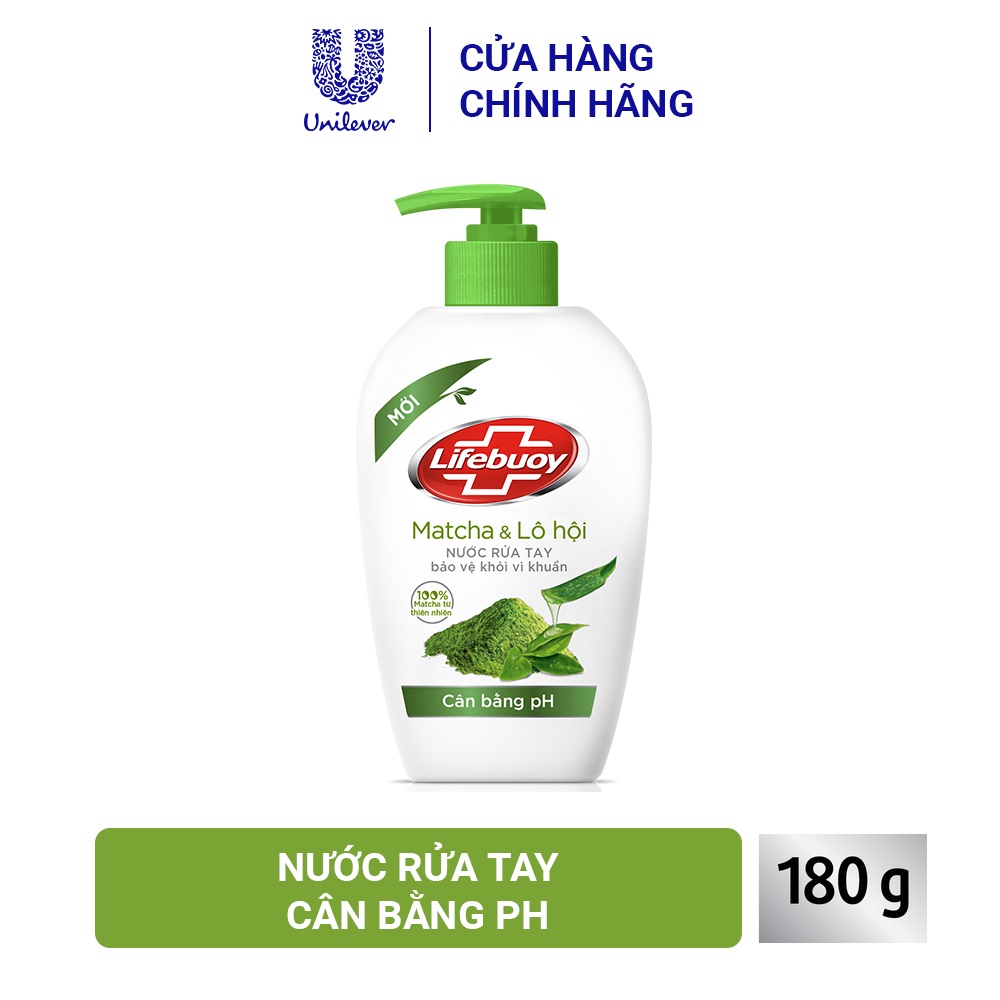 Nước rửa tay Lifebuoy 180g 5 màu lựa chọn