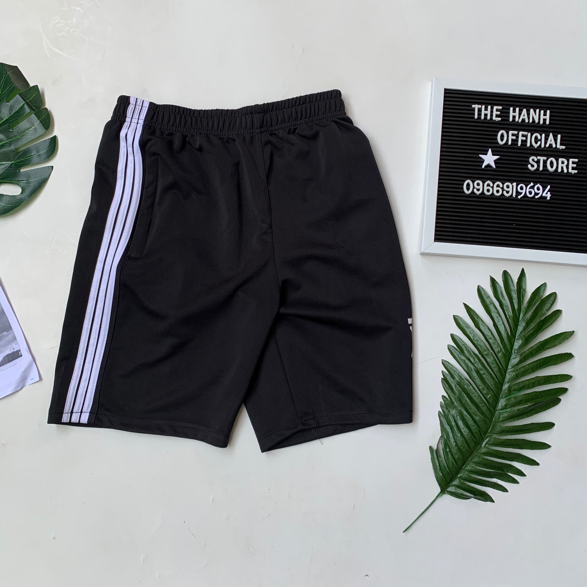 Quần Nam 3 sọc - quần thun thể thao nam 3 viền thời trang, Quần đùi nam