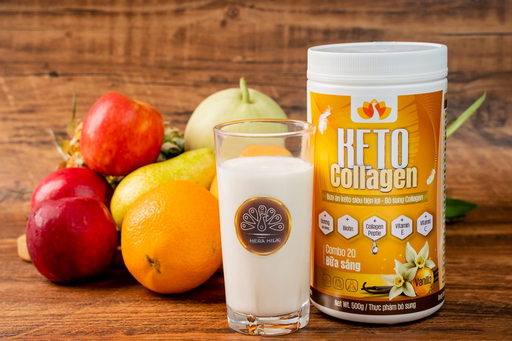 Keto Collagen 500g vị Vani - HERA MILK - Bữa Ăn Keto Giảm Béo Giảm Eo Đơn Giản Tại Nhà An Toàn Hiệu Quả - MSRUSI