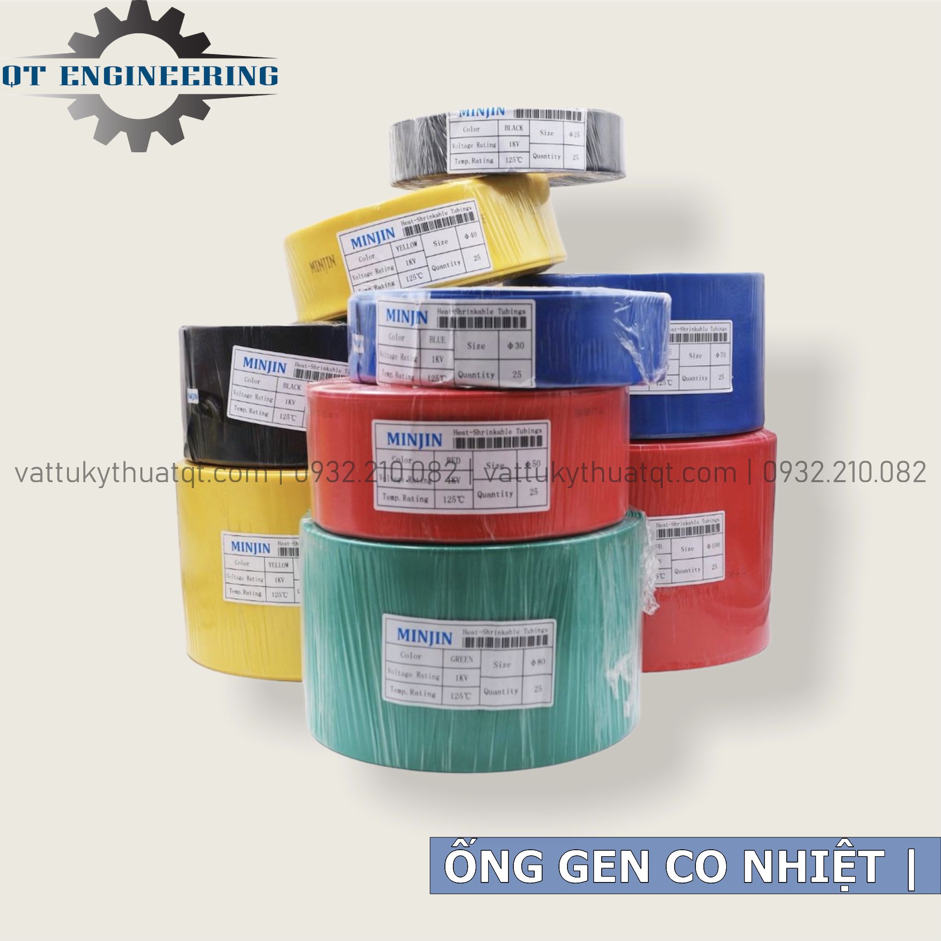 Ống Gen Co Nhiệt Phi 1.5-4mm (Cuộn 200m) - VATTUKYTHUATQT.COM