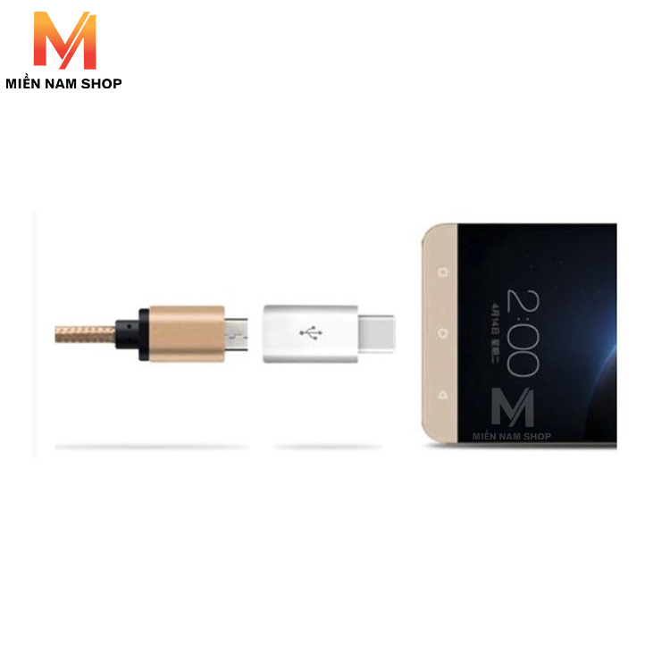 Đầu Chuyển Đổi Từ Cổng Micro USB 2.0 Cái Sang USB 3.1 Type C Cho Samsung