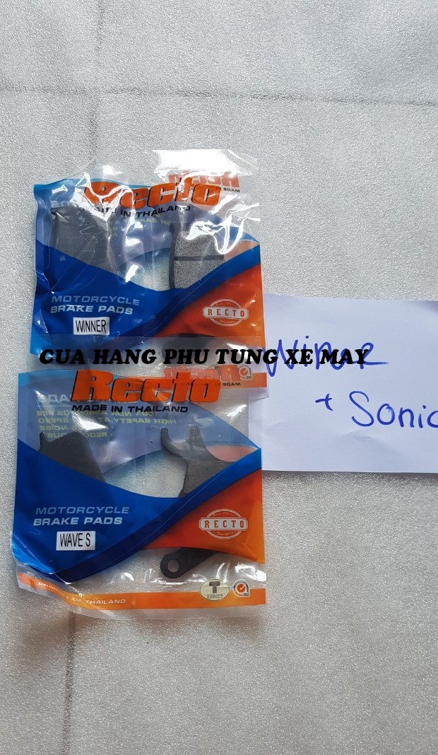 Bố thắng đĩa Recto ( 2 cặp trước - sau ) cho xe Winner 150/ Winner X/ Sonic