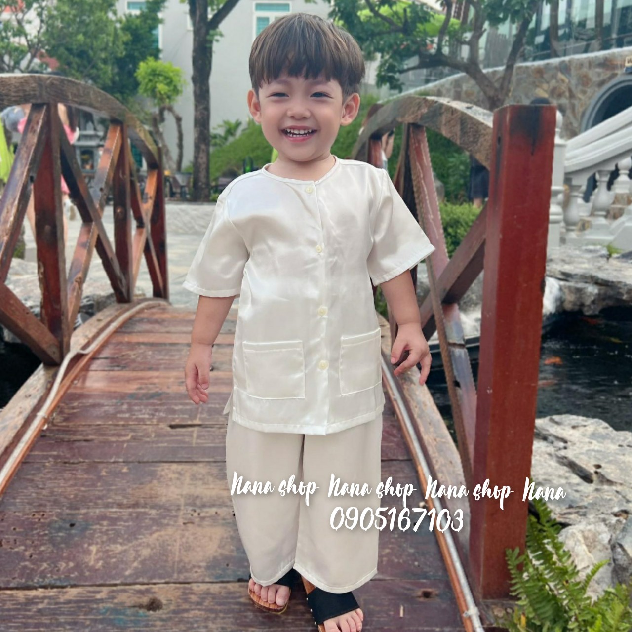 [ Tặng Kèm Khăn ] Bộ Bà Ba bé trai bé gái chất lụa mềm mịn size 8ky - 45ky