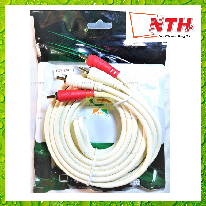 [HCM]Dây loa 2 đầu bông sen ra 2 đầu bồng sen 3m